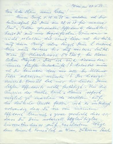 Letter from Ignatz Ellenbogen to Henry Ellenbogen (3)
