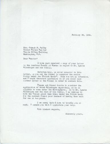 Letter from Henry Ellenbogen to Joseph Guffey (2)