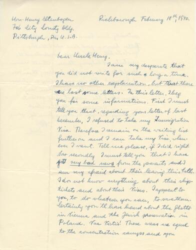 Letter from Erich Ellenbogen to Henry Ellenbogen (8)