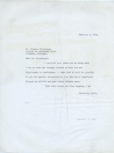 Letter from Henry Ellenbogen to Salomon Ellenbogen (3)
