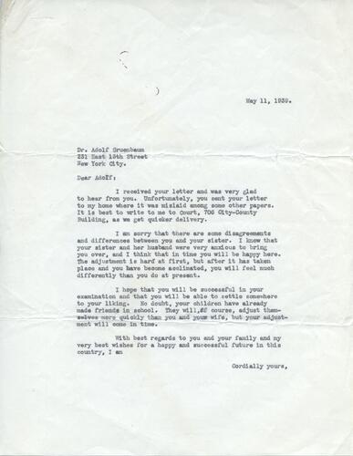 Letter from Henry Ellenbogen to Adolf Grunbaum (6)