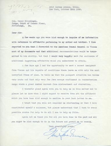 Letter from Fred Goodman to Henry Ellenbogen (7)