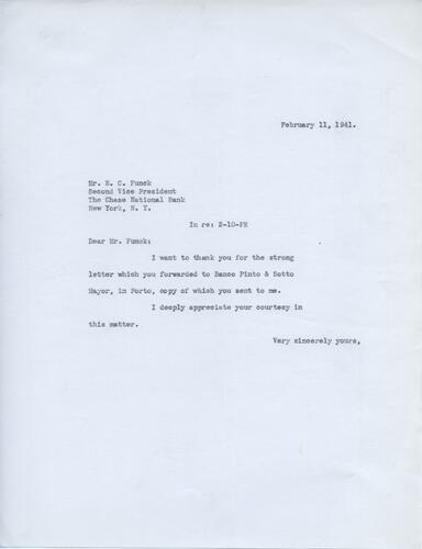 Letter from Henry Ellenbogen to E.C. Funck (01)