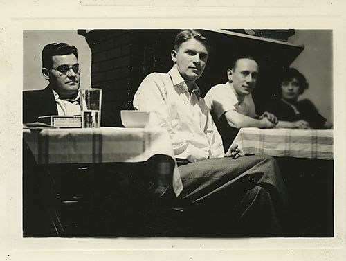 A gathering of patrons at Mary's Tea Room