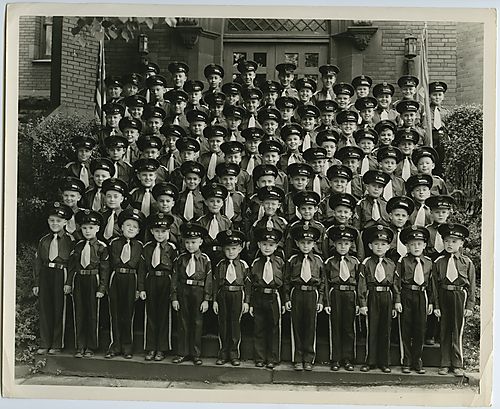 Uniformed students of the St. Joseph's Junior Military School