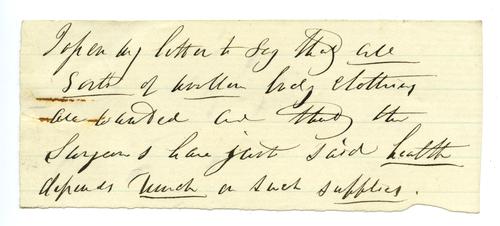 Letter from Dorthea Dix