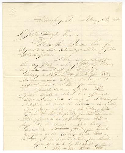 Letter from Dorothea Dix to John Harper