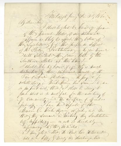 Letter from Dorothea Dix to John Harper