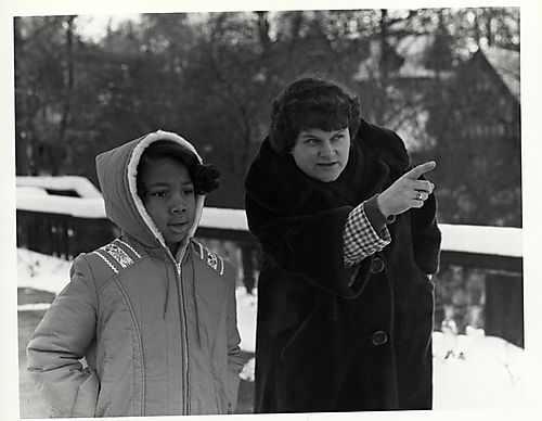 Director of Admission, Marilyn Kimball, Guides a Young Campus Visitor