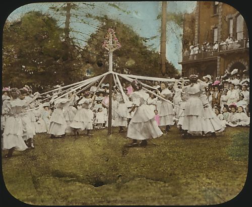 "Pennsylvania College for Women, Pittsburgh, Pa. May Pole Dance, May Day Fete."