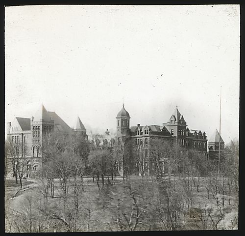 "Pennsylvania College for Women, Pittsburgh, Pa. View of Buildings" Dilworth Hall and Berry Hall