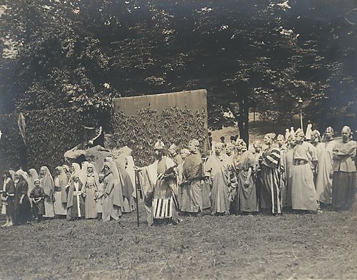 "Moses" and the "Hebrew People," fiftieth anniversary pageant