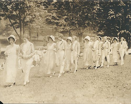 Procession of lords and ladies