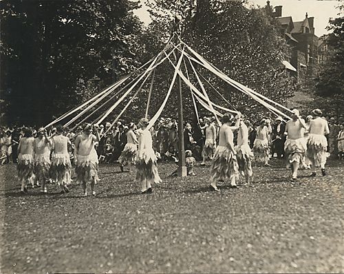 Watching the maypole dance