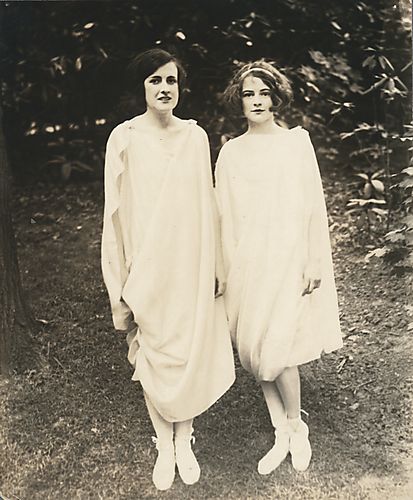 Two students in costume