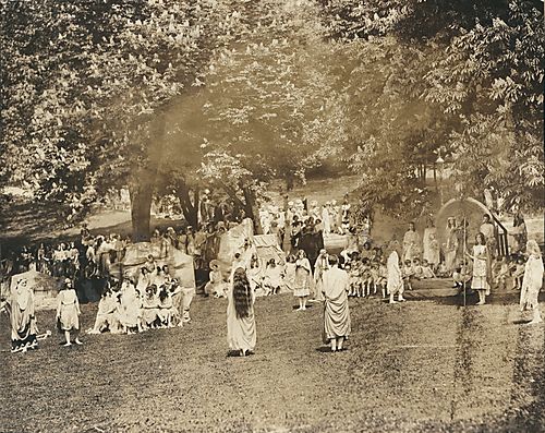 May Day pageant in progress