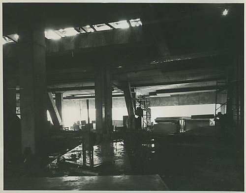 Construction of Civic Arena's corridors 
