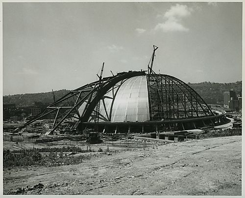 View of the Civic Arena from Bedford Avenue