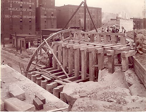 Constructing the wooden frame