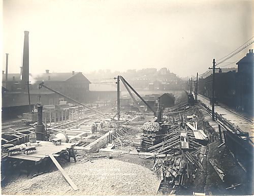 Allegheny Shops - Power House Foundation View West