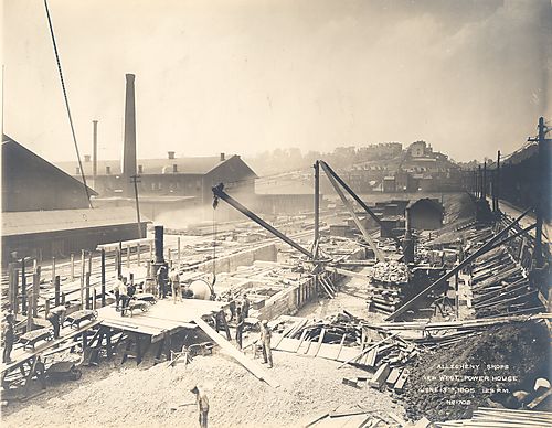 Allegheny Shops - Power House - View West
