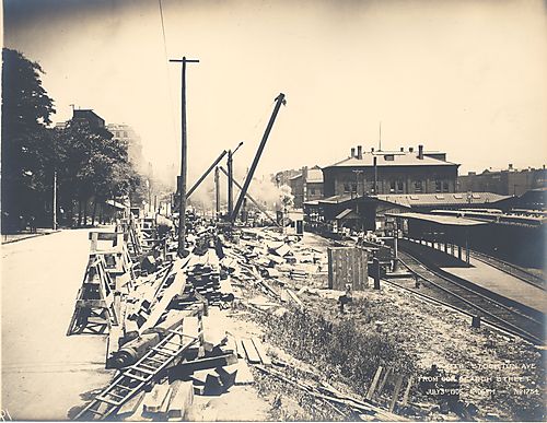 View North-Stockton Ave. from cor. of Arch Street
