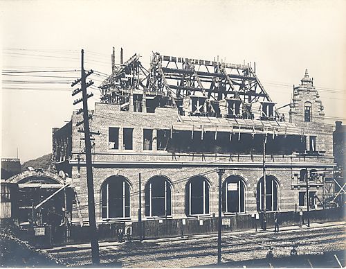 Federal Street Station-View from Elevated Tracks 2