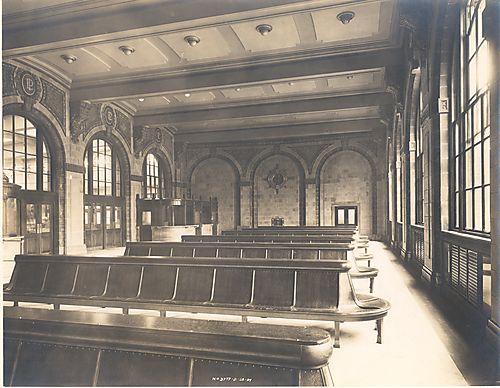 Interior of Federal Street Station-Benches