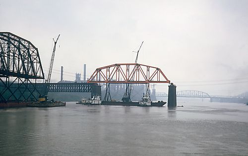 Putting New Spans Into Homestead Bridge IV