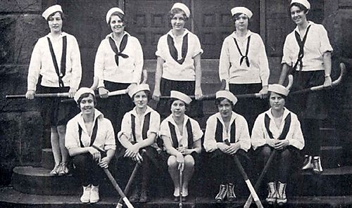 1928 Yearbook Photo of Women's Field Hockey Team, Picturing Rachel Carson