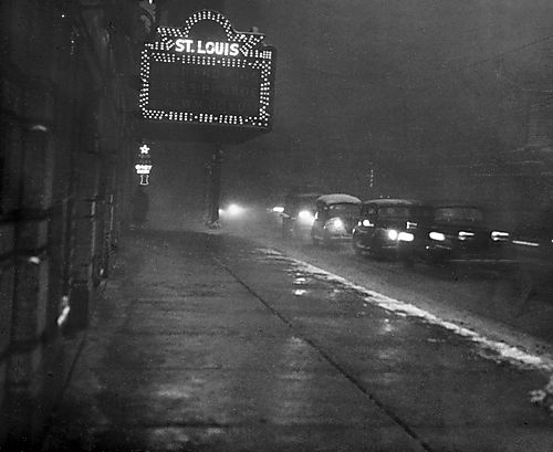 Saint Louis City Street before Smoke Ordinance