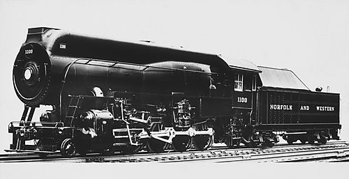 Norfolk and Western Railroad Engine #1100