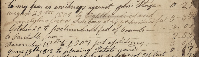 Eliphalet Smith Account Book