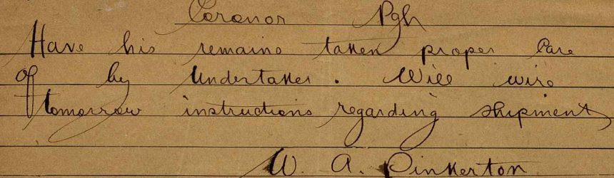 Coroner's Office Records, Allegheny County, Pa.
