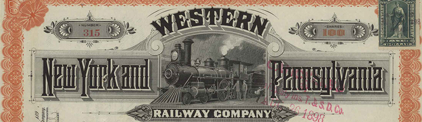 Railroad Stock Certificate Collection