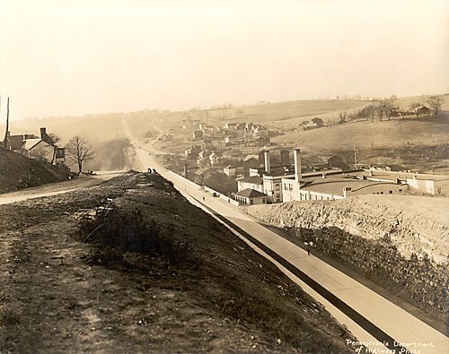 Lincoln Highway (Rt. 30) Construction Near Irwin, Pa.