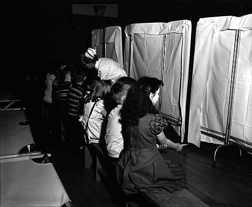 Children Receive Polio Vaccine