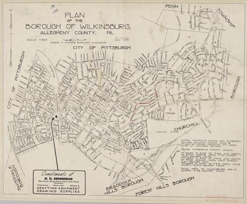 Plan of the Borough of Wilkinsburg | Historic Pittsburgh