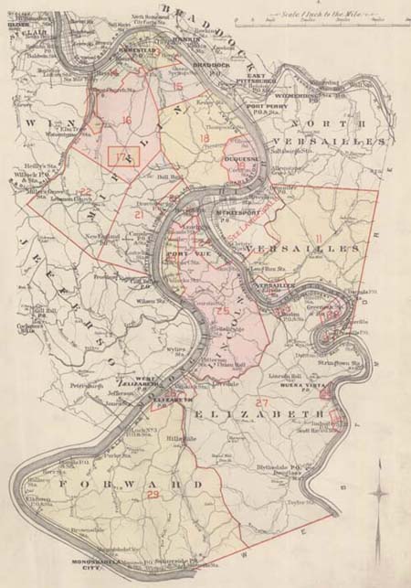 1900 Index Map 2 - South Eastern Vicinity of Pittsburgh